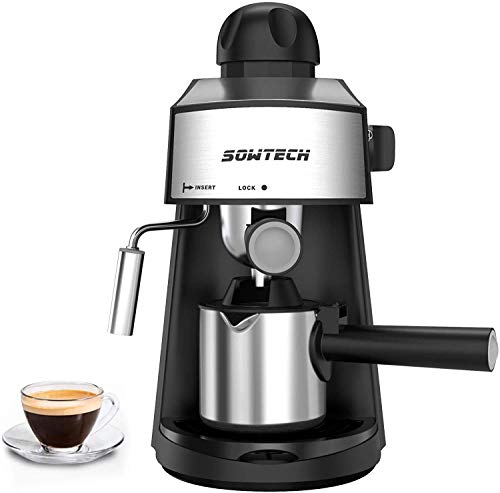 Espresso Machine 3.5 Bar 4 Cup Espresso Maker Cappuccino Latte Machine with...