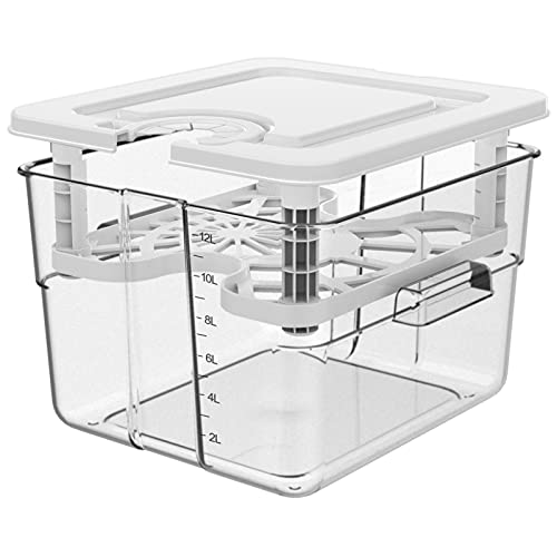 Sous Vide Container with Lid and Rack Sous Vide Containers Sous Vide Pot...