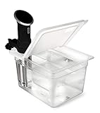 EVERIE Sous Vide Container 12 Quart EVC-12 with Collapsible Hinge Lid...