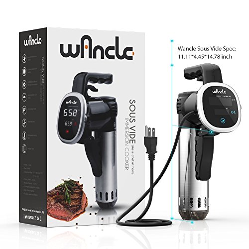 Sous Vide Cooker, Wancle Thermal Immersion Circulator, with Recipe...