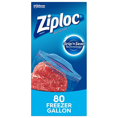 Ziploc Gallon Food Storage Freezer Bags, Grip 'n Seal Technology for Easier...