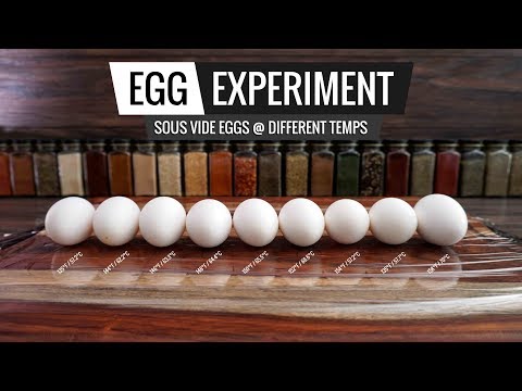 Sous Vide EGG EXPERIMENT - Opening Several Eggs at Different Temps