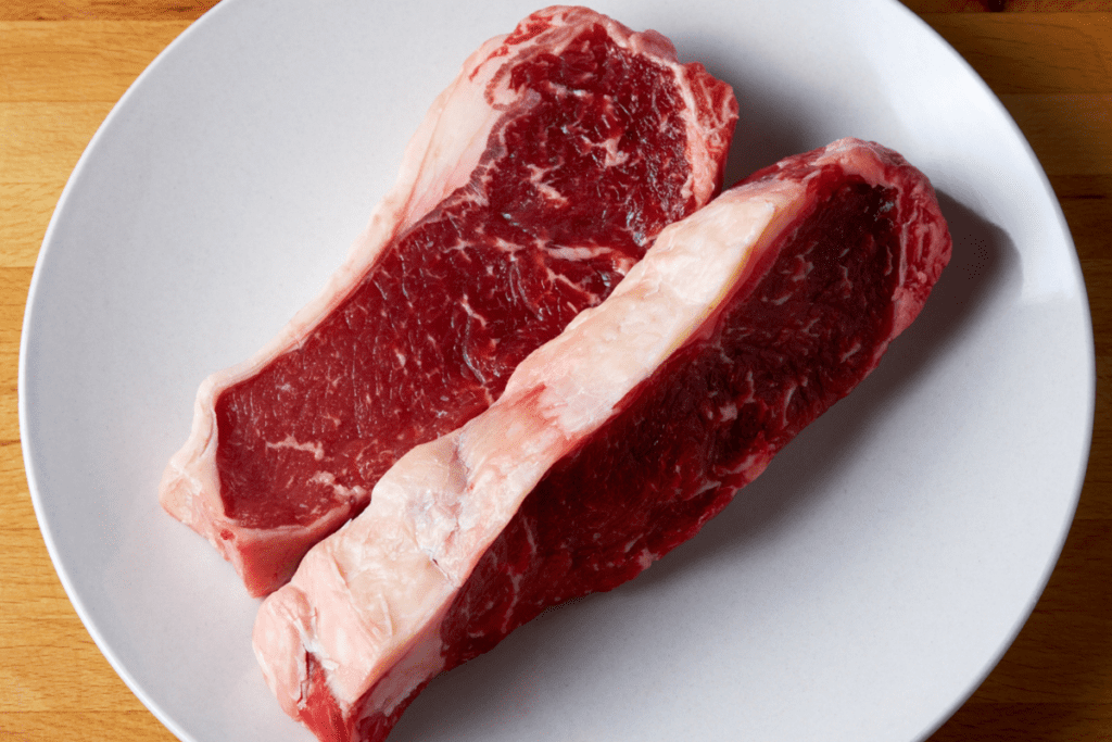 raw sirloin steak
