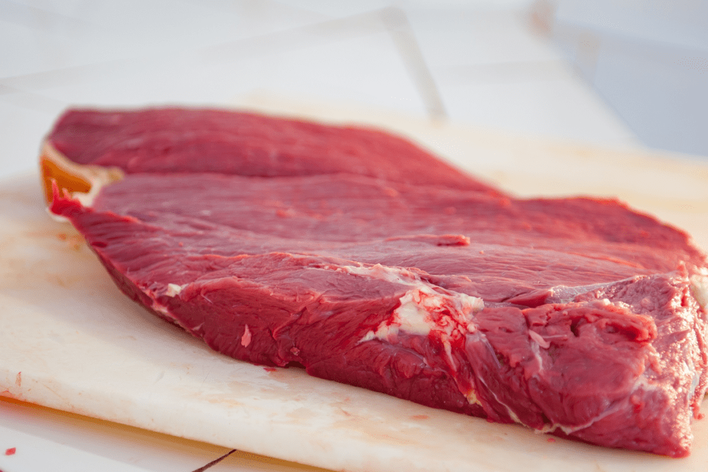 raw hanger steak