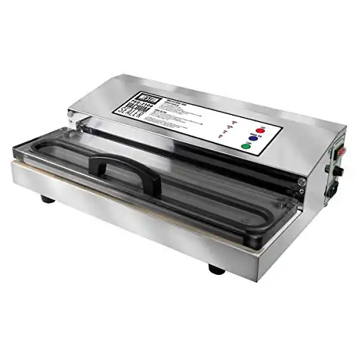 Weston Brands Vacuum Sealer Machine for Food Preservation & Sous Vide, Extra-Wide Bar, Sealing Bags up to 16", 935 Watts, Commercial Grade Pro 2300 Stainless Steel