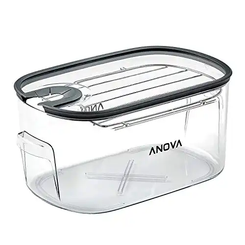 Anova Culinary Sous Vide Cooker Cooking Container, With Removable Lid and Rack