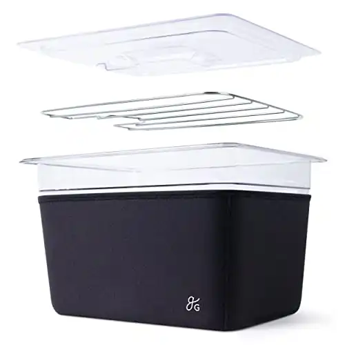 Greater Goods Container with Rack, Lid & Insulating Sleeve