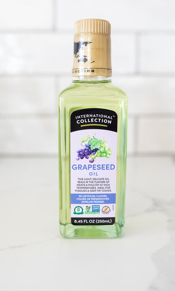 Bottle of International Collection Grapeseed Oil.
