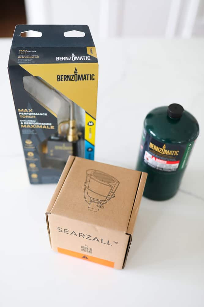 Searzall in a box, Bernzomatic TS8000 and a canister of Bernzomatic propane