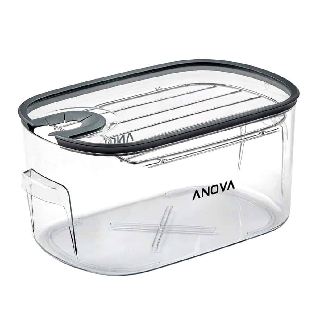 Does Not Fit Anova Nano or Rubbermaid or Cambro Corner Mount EVERIE Sous Vide Lid Compatible with Anova Cookers and EVERIE Container EVC-12 